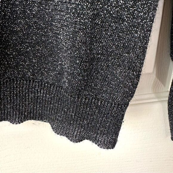 Free People black glitter button cardigan - Picture 6 of 13